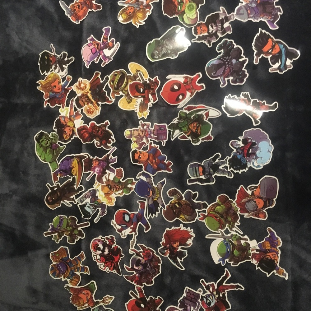 50 Super Hero Stickers Marvel DC Others